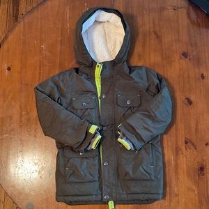 Dark Green Land’s End Down Exhibition Winter Parka -great condition! Size M 5-6